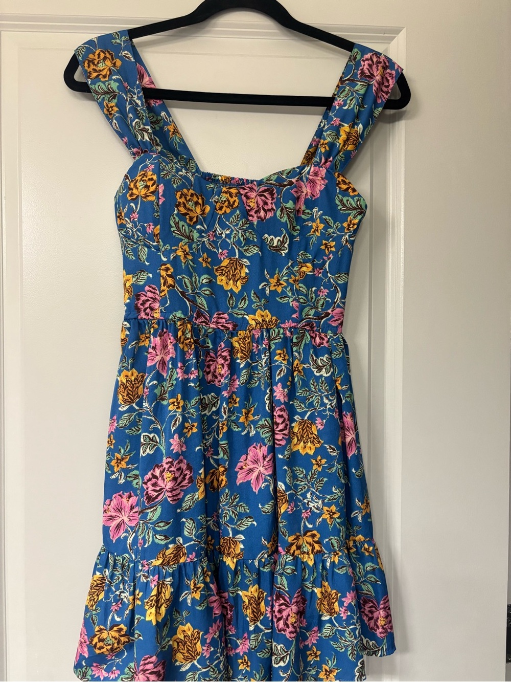 Floral Blue Sleeveless Sundress